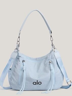 ALO Yoga Light Blue Shoulder Bag with Removable Strap